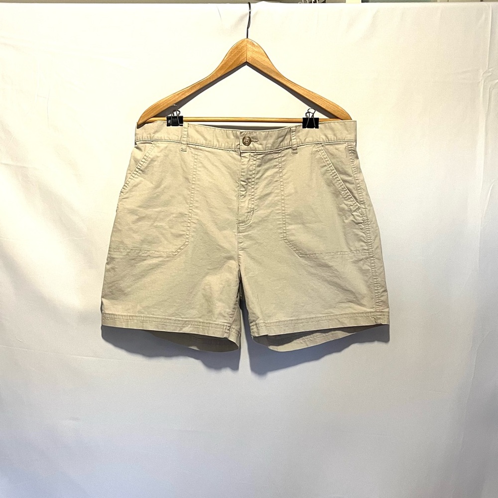 Eddie Bauer Women's Khaki Shorts - Size 12